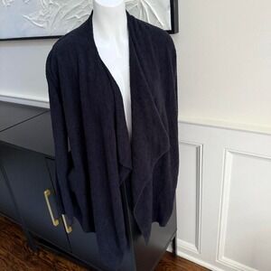 🖤 Barefoot Dreams CozyChic‎ Lite® Cardigan – Black (S/M)